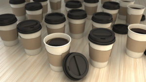 paper cups and sleeves image