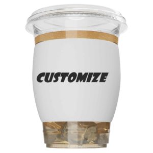 custom text cup sleeve